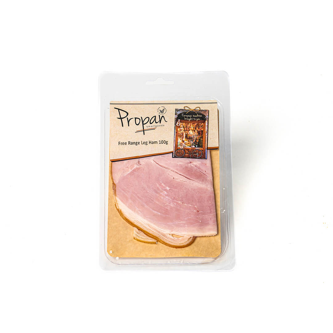 Propan Leg Ham Free Range Sliced 100g