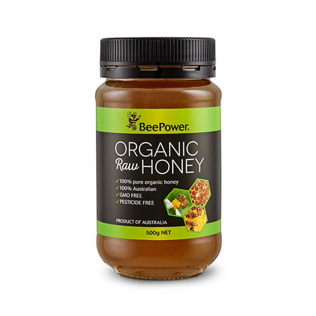 Honey Bee Power Organic Raw 500g