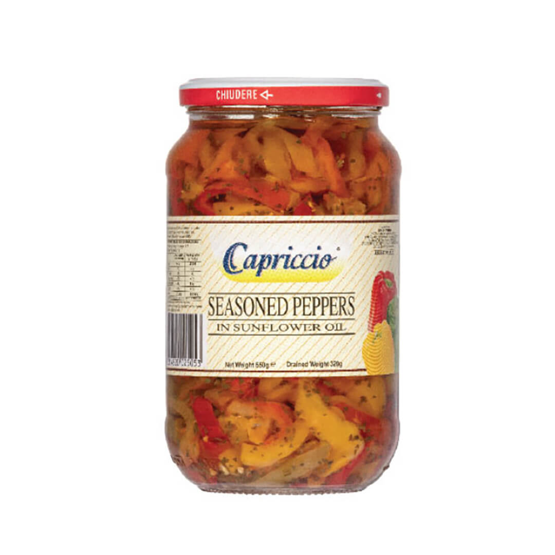 Capriccio Seasoned Peppers 550g