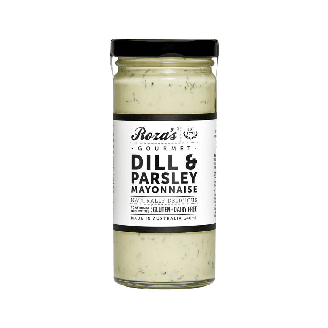 Dill & Parsley Mayonnaise Roza's Gourmet Gluten & Dairy Free 240ml