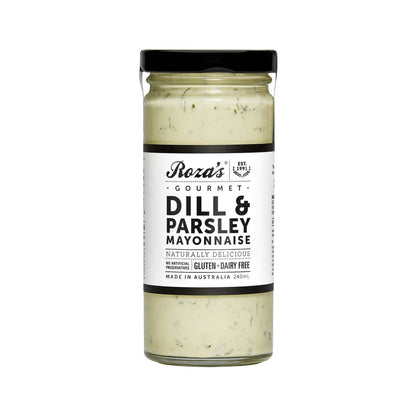 Dill & Parsley Mayonnaise Roza's Gourmet Gluten & Dairy Free 240ml