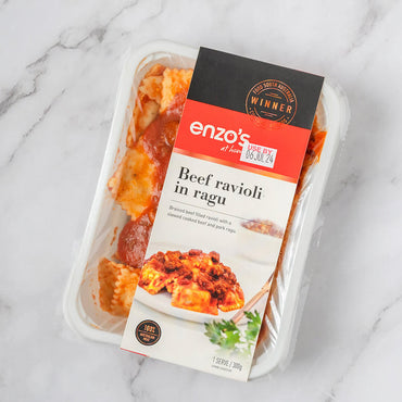 Enzo's Beef Ravioli with Ragu Single Serve