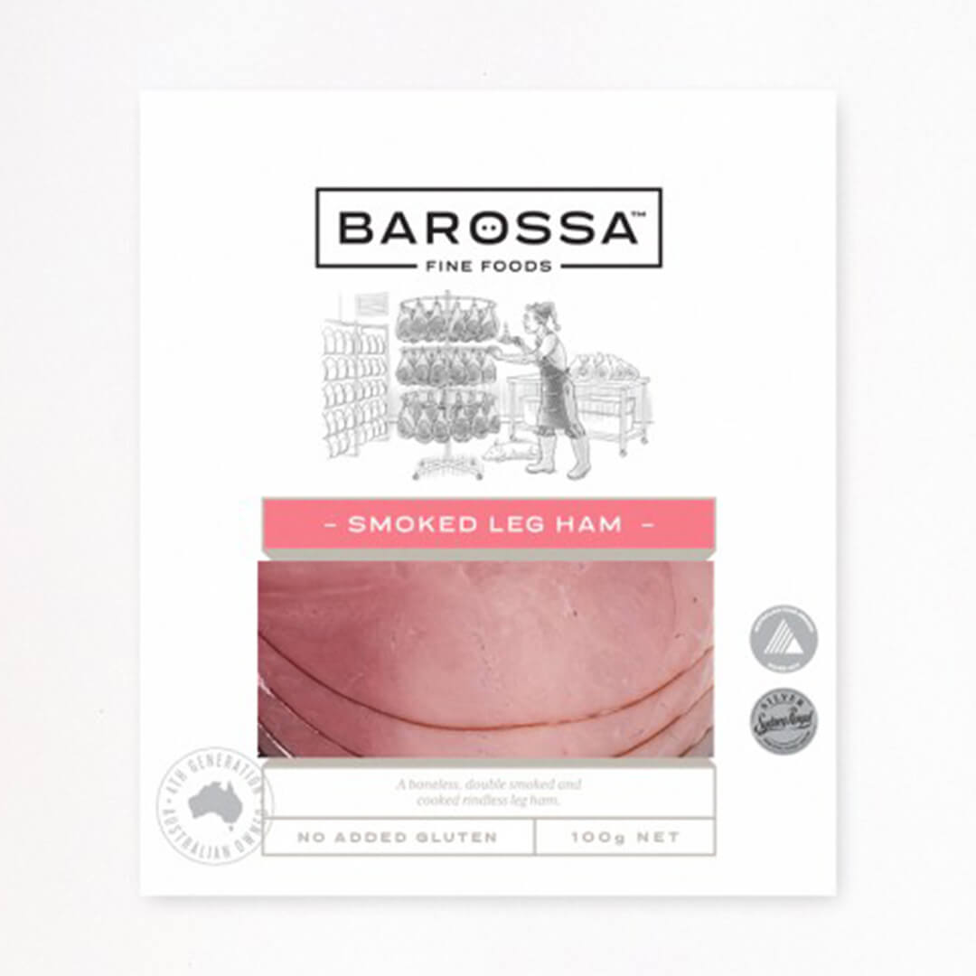 Ham Smoked Leg Barossa Fine Foods 100g