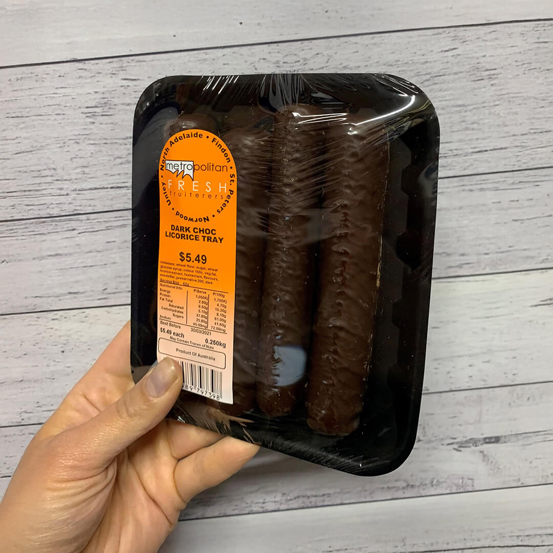 Liquorice Dark Chocolate Logs 250g