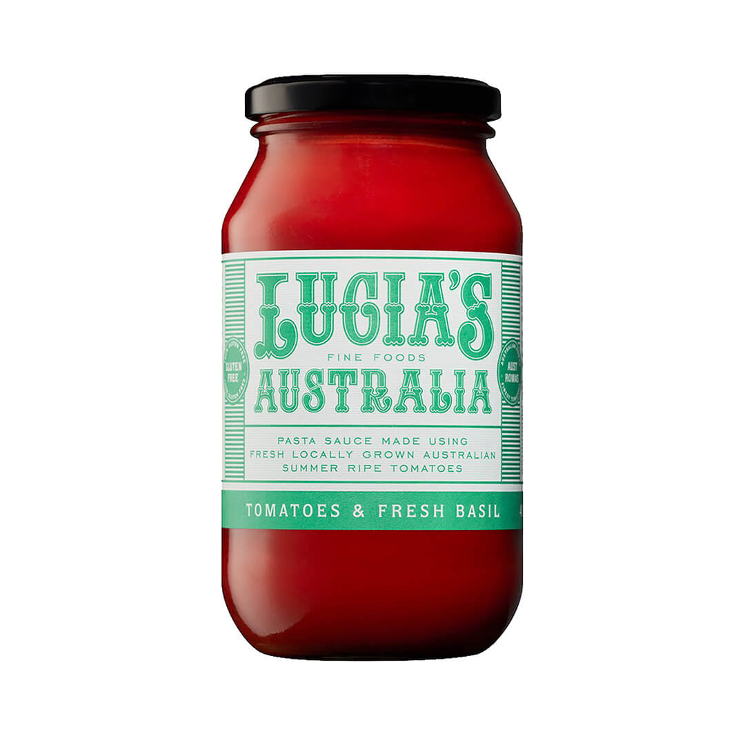 Sauce Lucias Tomato & Basil 500g
