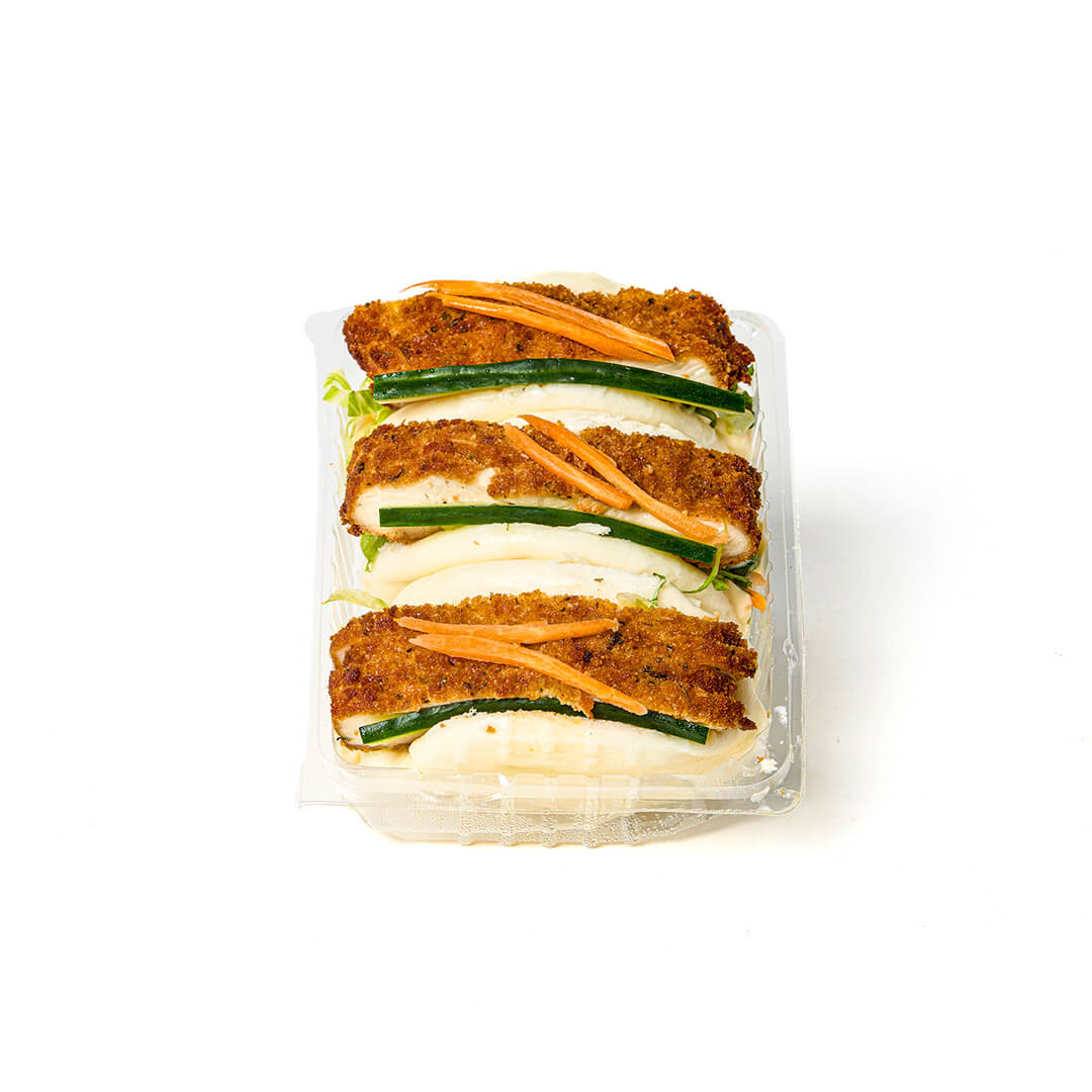 Bao Buns 3 Pack Chicken Schnitzel