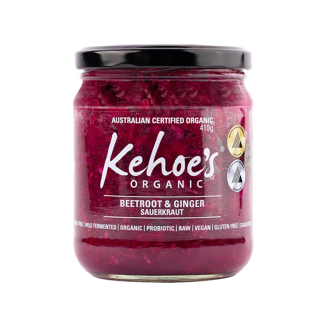 Sauerkraut Kehoe's Beetroot & Ginger (refrigerated) 410g