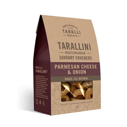 Continental Taralli Biscuits - Parmesan Cheese & Onion 125g