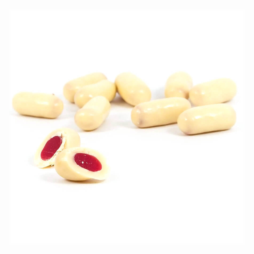 Bullets White Chocolate Rasperry 200g